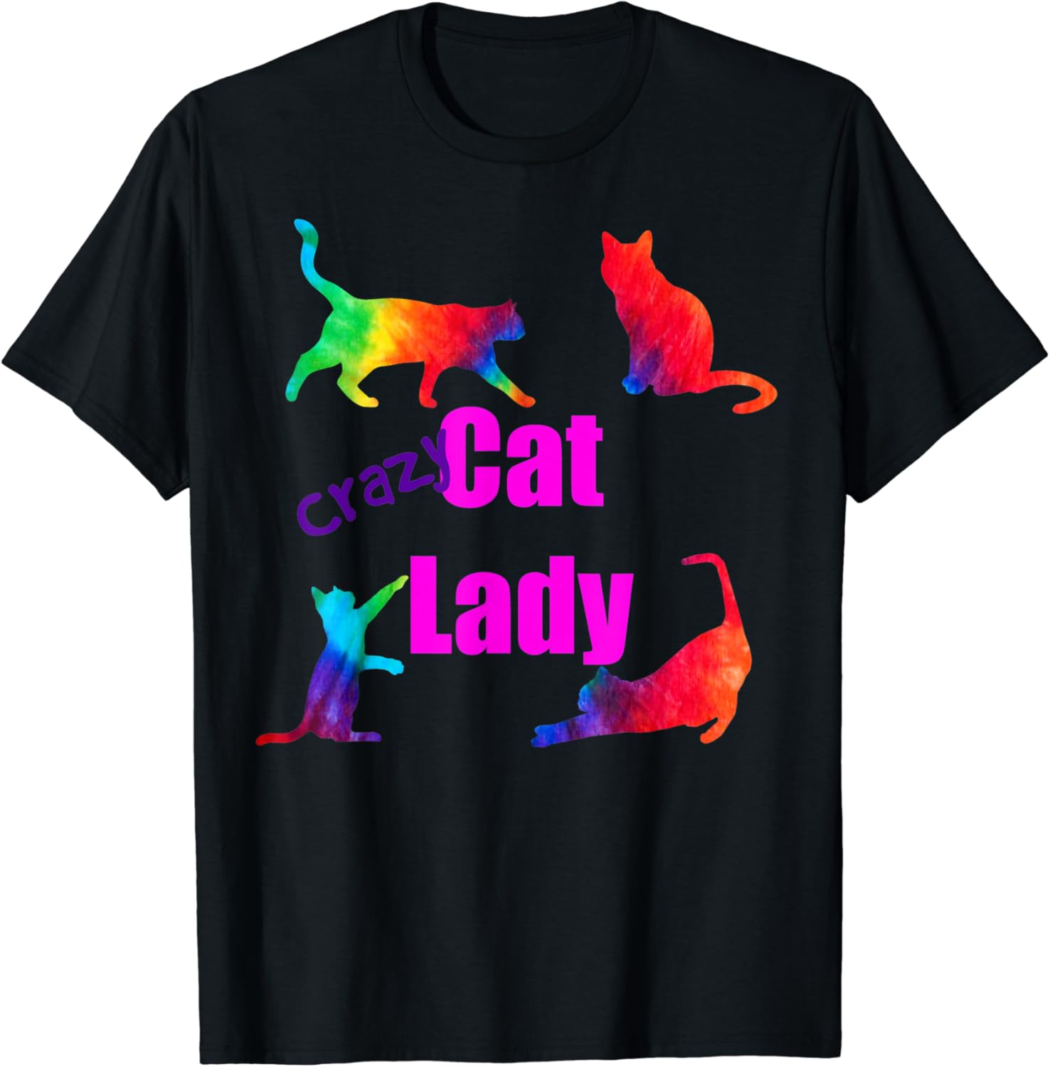 Crazy Cat Lady Shirt Great Gift Idea For Kitty Lovers Clothing, Shoes & Jewelry